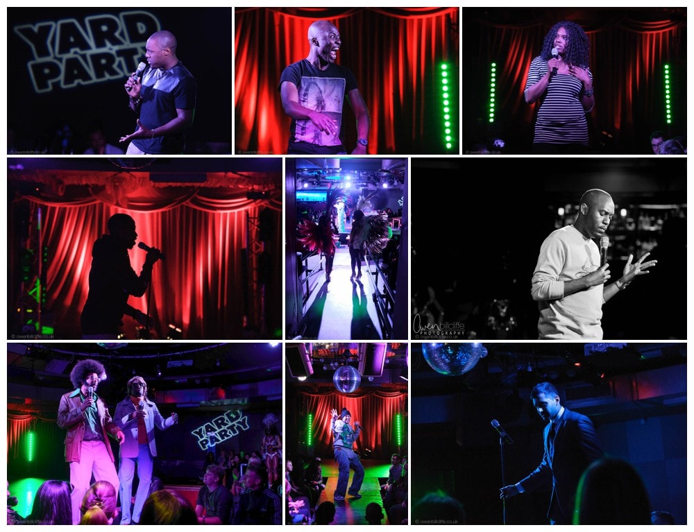 london event photographer guanabara club comedy - Dane Baptiste and friends at The Guanabara Club London