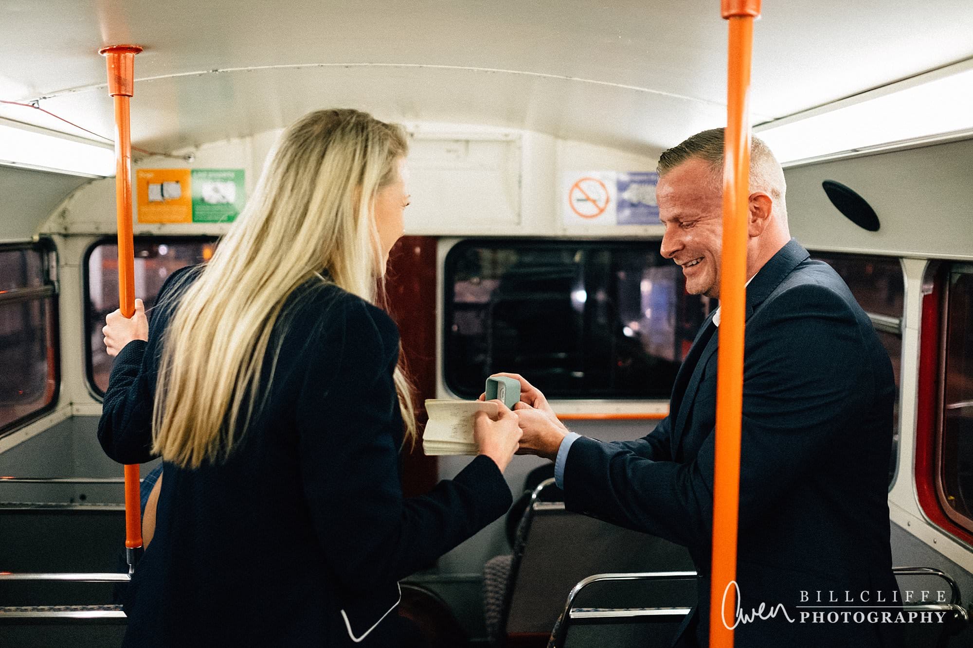 london engagement proposal photographer routemaster RE 009 - When Richard Proposed To Emma on a London Routemaster Bus