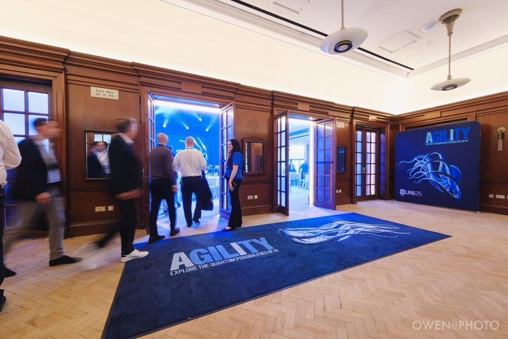 guests entering the main conference space at Vision Hall London