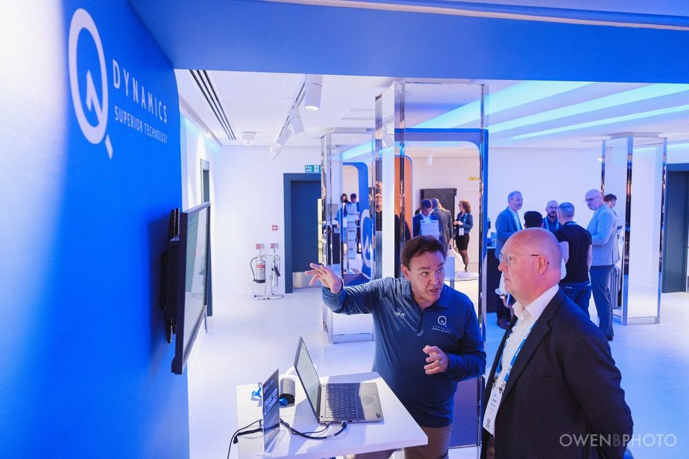 Reception networking captured during a Vision Hall corporate event