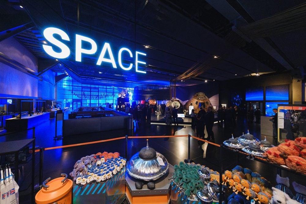 the Space zone set up for an event at London Science Museum
